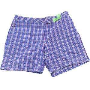 💖 Lilly Pulitzer Plaid Shorts Women’s Size 14 Preppy Y2K Summer